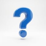 3D ikona často kladených otázek FAQ – otazník v moderním stylu